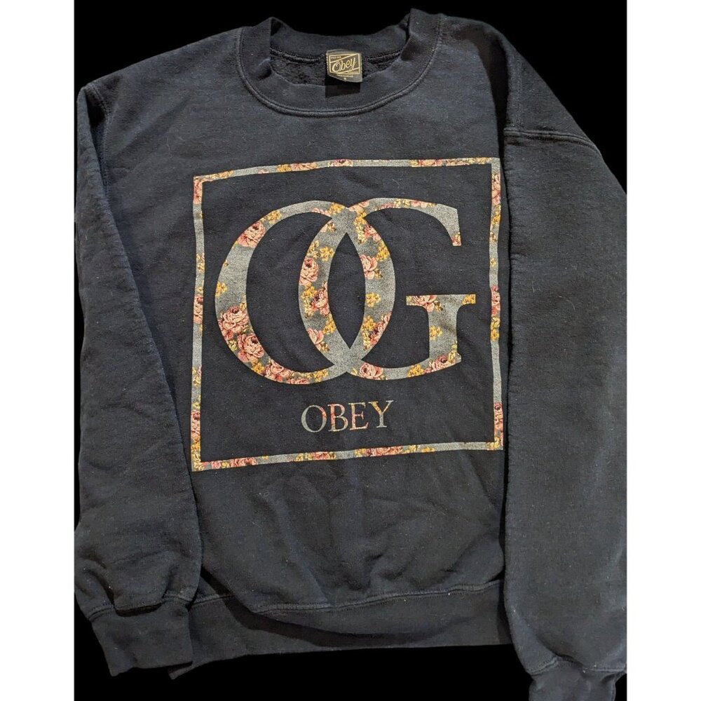 Obey OG Floral Crewneck Sweater - Picture 3 of 7